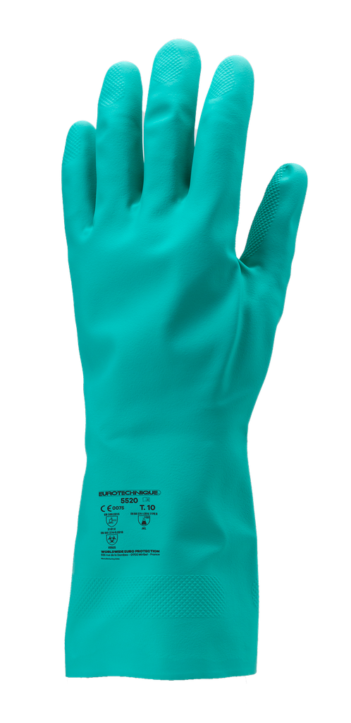 GANTS NITRILE CHIMIQUE VERT 150gr/m2