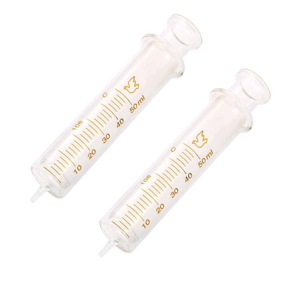 Seringue en verre avec aiguille