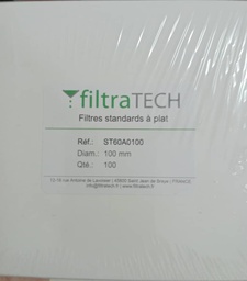 [ST60A0100] Papier filtre Standard Plat 100mm