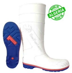 BOTTES DE TRAVAIL ALIMENTAIRE en PVC BLANC