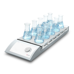 AGITATEUR MAGNETIQUE 10 POSTES PLAQUE EN ACIER INOX MS-M-S10