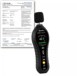 [PCE-324-ICA] Sonomètre PCE-324-ICA avec certificat d'étalonnage ISO